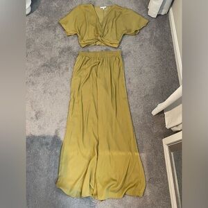 Miou Muse Two Piece Satin Set